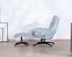 Outlet Fauteuil rotatif enveloppant avec repose-pieds 