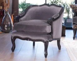 Hot Fauteuil tissu ultra confort style classique chic "Legacy" Fauteuil