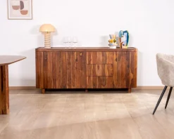 Clearance Grand bahut 180 cm en bois de palissandre "Rosewood" Buffet Et Bahut