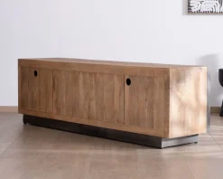 Outlet Grand banc TV 180 cm en manguier style épuré 