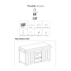 Online Grand billot de cuisine bois massif plateau pierre "Grand Chef" 165 cm Billot Et Ilot De Cuisine