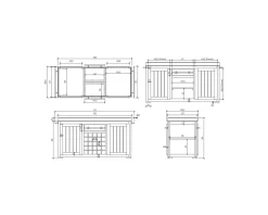 Online Grand billot de cuisine bois massif plateau pierre 