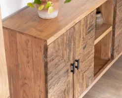 Outlet Grand buffet bas acacia massif 175cm style ethnique