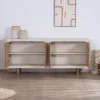 Outlet Grand buffet bas 4 portes style organique et contemporain "Miona" Buffet Et Bahut