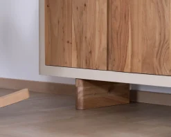 Outlet Grand buffet bas 4 portes style organique et contemporain