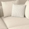 Sale Grand canapé d'angle graphique et ultra cosy en tissu blanc "Sweet Culture" Canapé D'Angle|Canapé Modulable