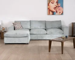 Discount Grand canapé moelleux avec pouf modulaire