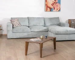 Discount Grand canapé moelleux avec pouf modulaire