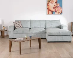 Discount Grand canapé moelleux avec pouf modulaire