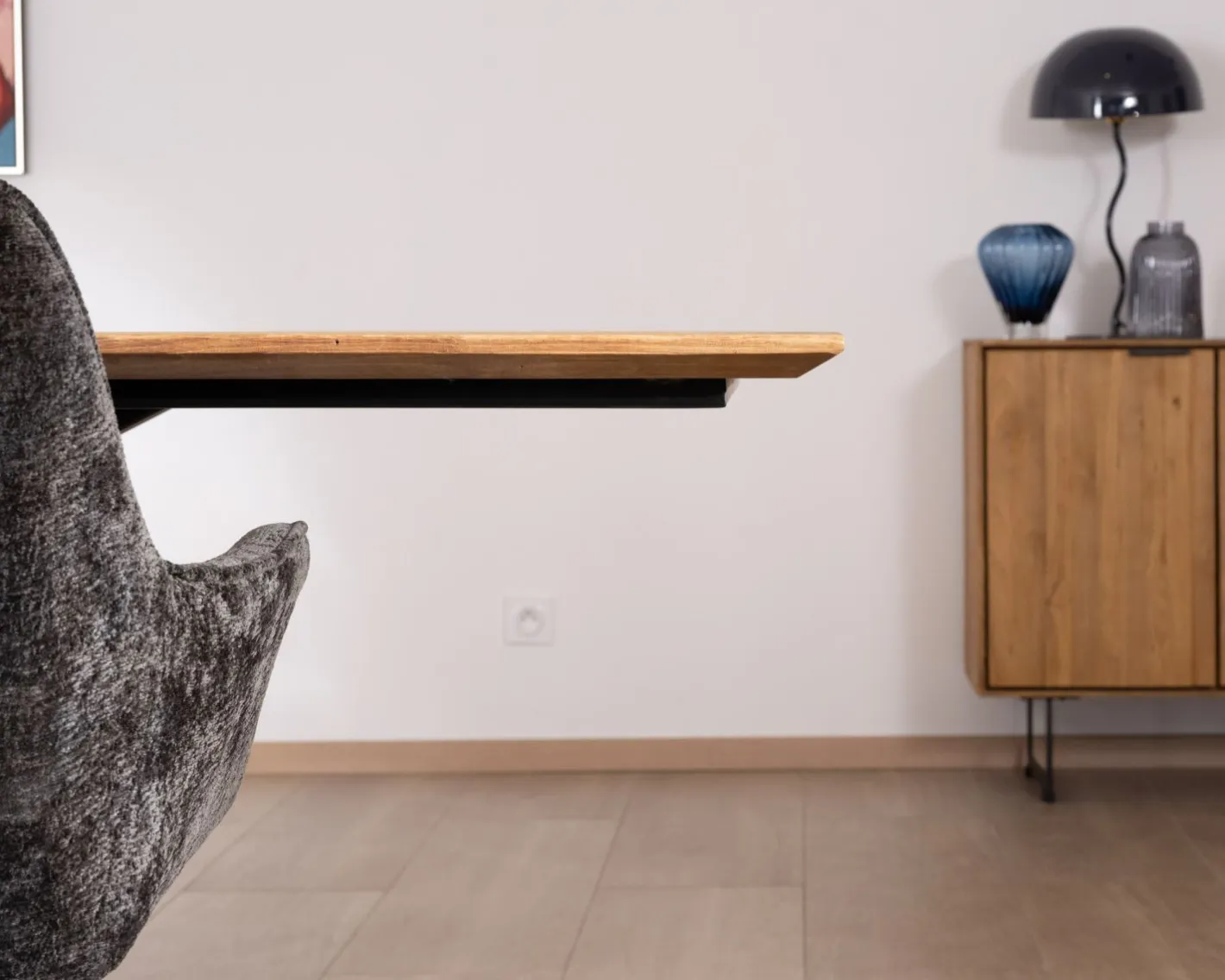 Clearance Grande table de repas en teck recyclé et pieds mikado "Bahia" 240 cm Table À Manger Rectangulaire