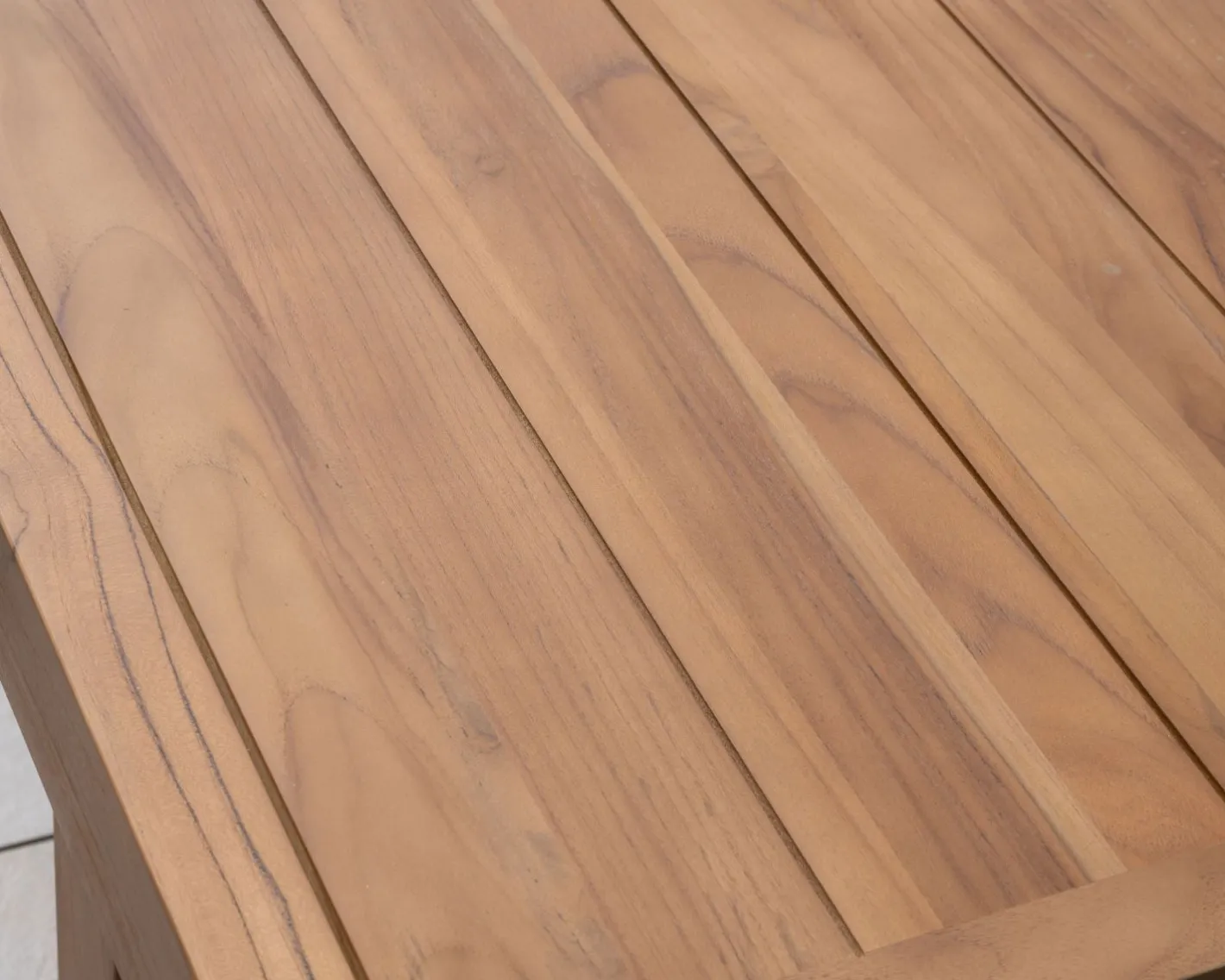 Online Grande table de repas extérieure 240 cm en teck "Orchaise" finition naturelle Table À Manger Rectangulaire