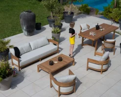 Online Grande table de repas extérieure 240 cm en teck