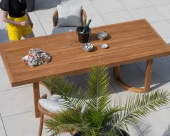 Online Grande table de repas extérieure 240 cm en teck