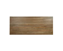 Hot Grande table de repas 8/10 places style chic noire et bois 