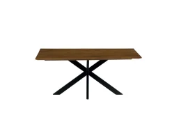 Clearance Grande table de salle à manger en bois recyclé et métal 220cm "Copley" Table À Manger Rectangulaire