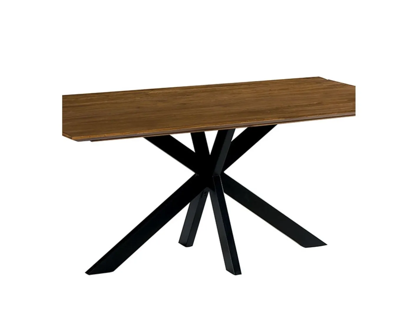 Clearance Grande table de salle à manger en bois recyclé et métal 220cm "Copley" Table À Manger Rectangulaire