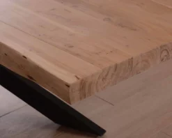 Sale Grande table à manger plateau 280 cm acacia massif et pieds métal 