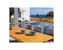 Sale Grande table outdoor en teck massif 240 cm