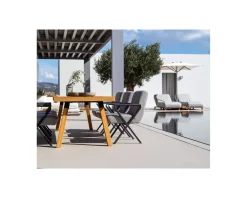 Sale Grande table outdoor en teck massif 240 cm