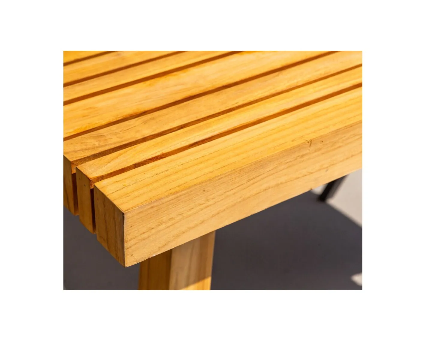 Sale Grande table outdoor en teck massif 240 cm "Lombok" Table À Manger Rectangulaire