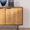 Sale Grand meuble TV 200 cm en teck recyclé "Bahia" style rétro Meuble Télé