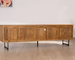 Sale Grand meuble TV 200 cm en teck recyclé 