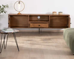 Best Grand meuble TV 200cm style ethnique avec motif résine 