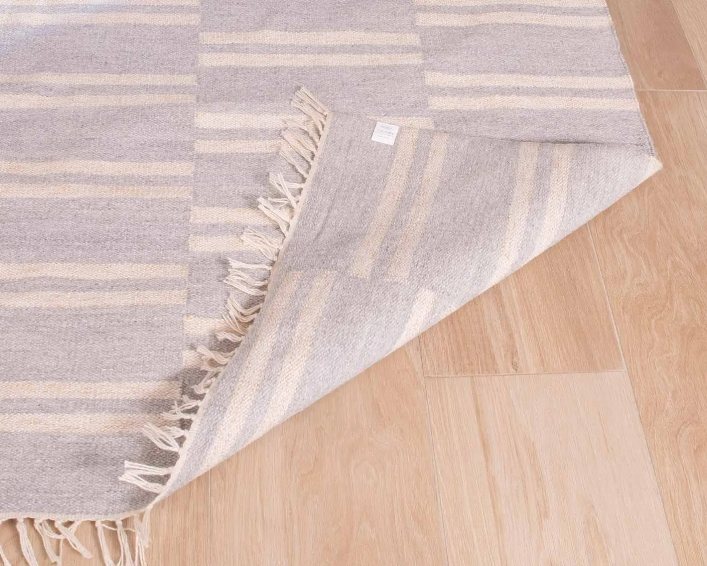 New Grand tapis bicolore frangé 200 x 300 cm "Ethnic" Décoration