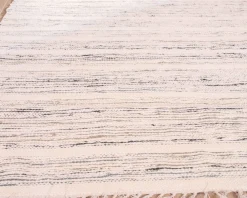 Grand tapis tissé main coton et jute 