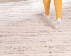 Grand tapis tissé main coton et jute 