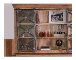 Online Grand vaisselier métal, verre et bois 
