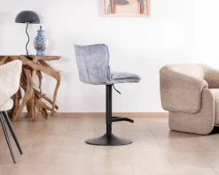 Discount Lot de 2 chaises de bar matelassées réglables en hauteur 