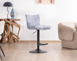 Discount Lot de 2 chaises de bar matelassées réglables en hauteur 