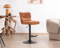 Hot Lot de 2 chaises de bar matelassées réglables en hauteur 