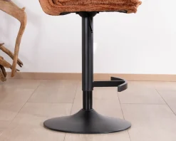 Hot Lot de 2 chaises de bar matelassées réglables en hauteur 