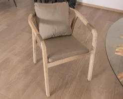 Clearance Lot de 2 chaises de repas confort et design en teck recyclé