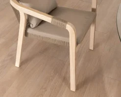Clearance Lot de 2 chaises de repas confort et design en teck recyclé