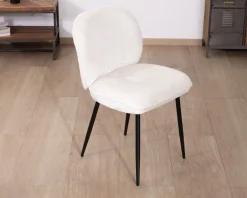 Online Lot de 2 chaises de repas confort style scandinave 