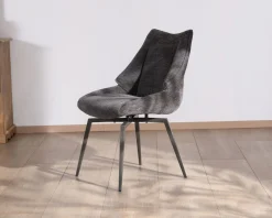 Clearance Lot de 2 chaises de repas contemporaines design 