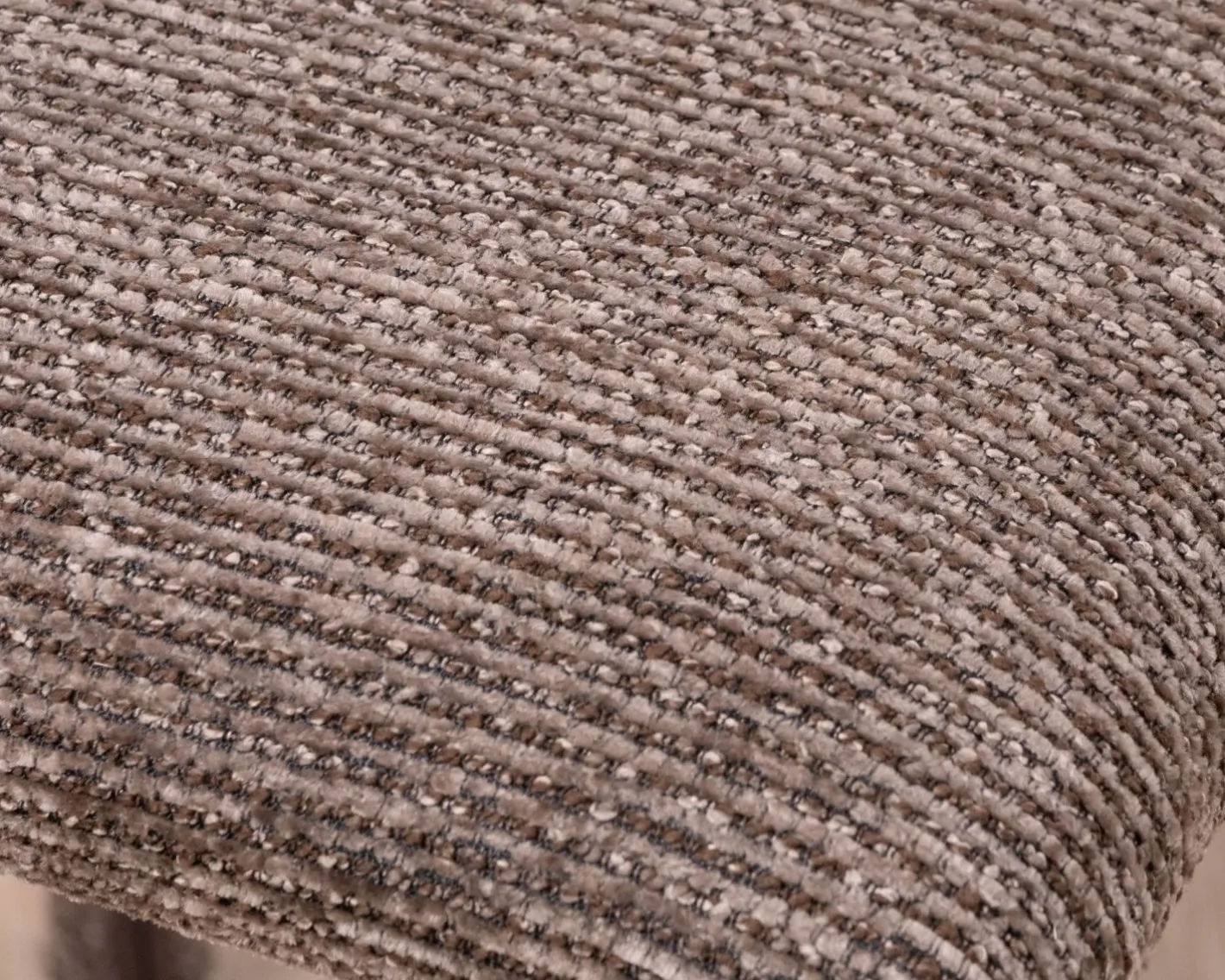 Online Lot de 4 chaises de repas contemporaines en tissu cacao tramé “Otto” revêtement intégral et lignes épurées Chaise