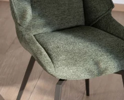 Online Lot de 2 chaises de repas design et enveloppantes 