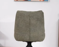 New Lot de 2 chaises de repas design contemporain en tissu vert