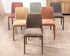Online Lot de 4 chaises de repas empilables avec habillage intégral 
