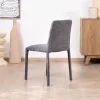 Discount Lot de 4 chaises de repas empilables en tissu gris graphite texturé “Otto” Chaise