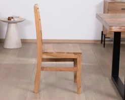 New Lot de 2 chaises de repas en acacia massif "Conoa" Chaise