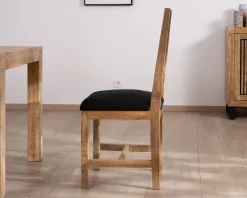 Hot Lot de 2 chaises de repas en manguier brut