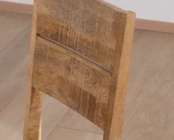 Hot Lot de 2 chaises de repas en manguier brut