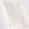 Sale Lot de 2 chaises de repas en tissu blanc et pied pivotant en métal "Webber" Chaise