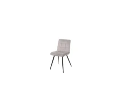 Best Lot de 4 chaises de repas grises et noires 