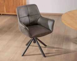 Online Lot de 2 chaises enveloppantes sur pieds rotatif 